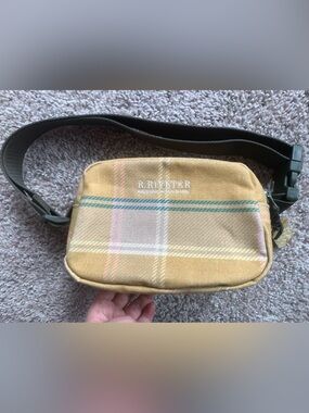 R.Riveter Handmade Plaid Tartan Waist Bag